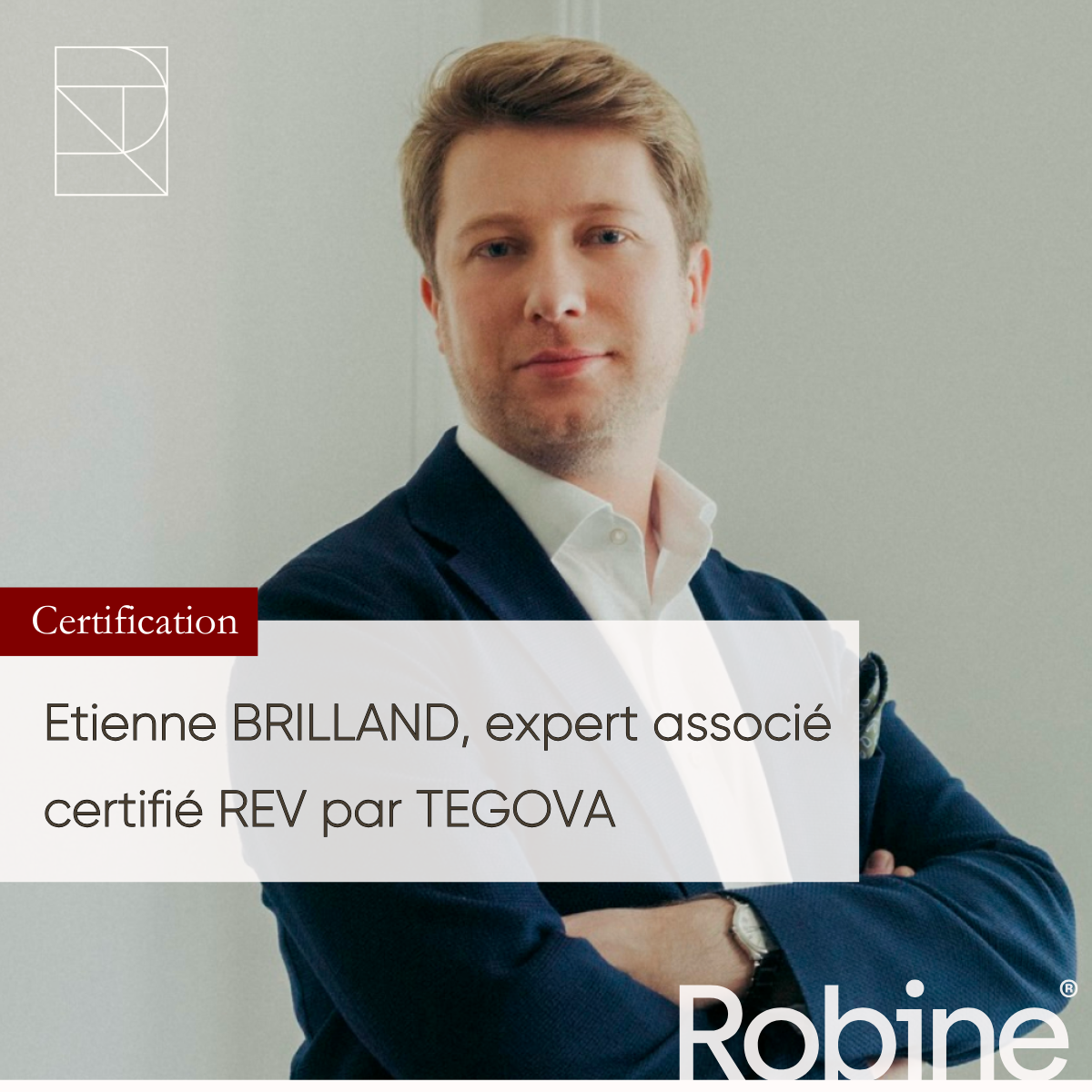 Etienne BRILLAND, expert associé certifié REV par TEGOVA
