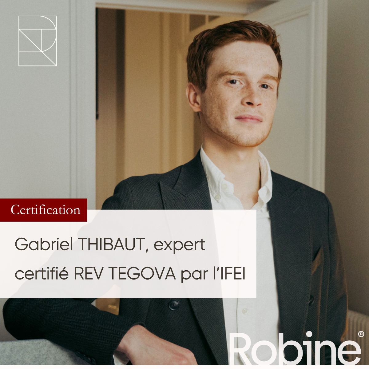 Gabriel THIBAUT, expert certifié REV par TEGOVA